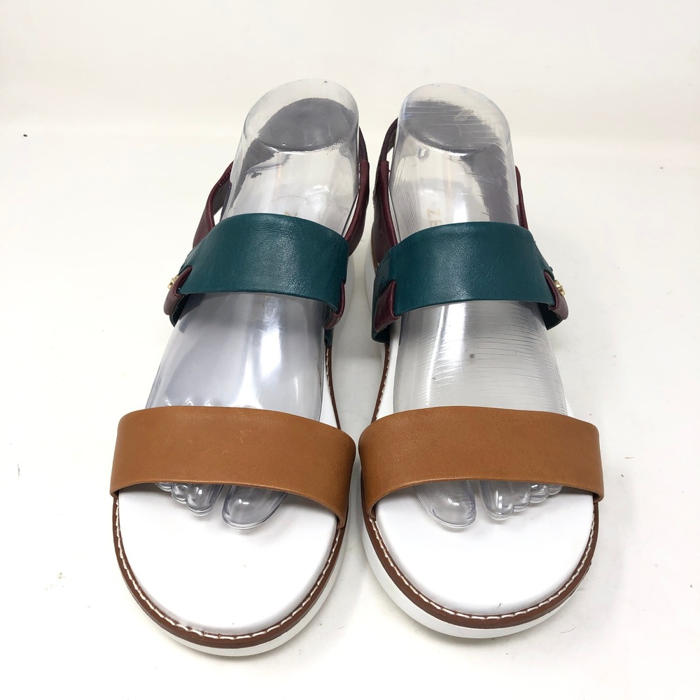 Cole Haan Womens 9 Zerogrand Sandals Global Band Multicolor Leather Strappy Flat - Picture 2 of 9